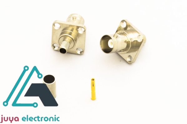 کانکتور BNC-RG58 ماده چهارپیچ پرسی